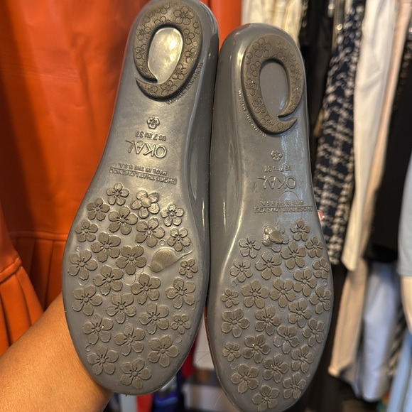 Oka.b Gray jelly Embellished flats 7 - Picture 3 of 7